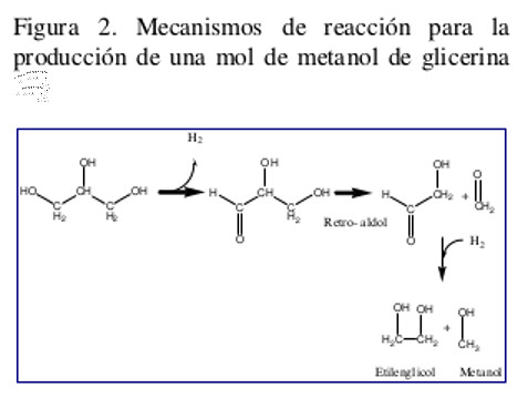 biomethanol and glycols
                          from the glycerol by hidrogenolisys